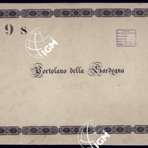 PORTOLANO DELLA SARDEGNA - CARTA IDROGRAFICA DELLA SARDEGNA LEVATA DAL CAVALIERE GIUSEPPE ALBINI CAPITANO DI VASCELLO NELLA MARINA DI S.M. SARDA - COPERTINA RETRO.