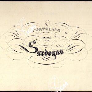 PORTOLANO DELLA SARDEGNA - CARTA IDROGRAFICA DELLA SARDEGNA LEVATA DAL CAVALIERE GIUSEPPE ALBINI CAPITANO DI VASCELLO NELLA MARINA DI S.M. SARDA - TITOLO.