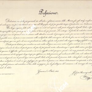 PORTOLANO DELLA SARDEGNA - CARTA IDROGRAFICA DELLA SARDEGNA LEVATA DAL CAVALIERE GIUSEPPE ALBINI CAPITANO DI VASCELLO NELLA MARINA DI S.M. SARDA - PREFAZIONE.