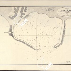 PORTOLANO DELLA SARDEGNA - CARTA IDROGRAFICA DELLA SARDEGNA LEVATA DAL CAVALIERE GIUSEPPE ALBINI CAPITANO DI VASCELLO NELLA MARINA DI S.M. SARDA - PIANO DI PORTO TORRES TAVOLA XIX.