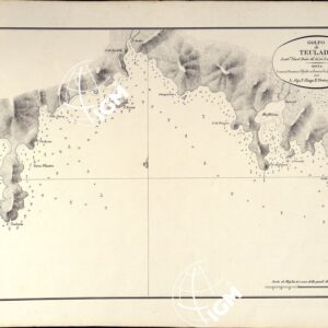 PORTOLANO DELLA SARDEGNA - CARTA IDROGRAFICA DELLA SARDEGNA LEVATA DAL CAVALIERE GIUSEPPE ALBINI CAPITANO DI VASCELLO NELLA MARINA DI S.M. SARDA - GOLFO DI TEULADA TAVOLA XXVIII.
