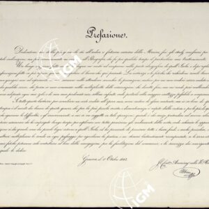 PORTOLANO DELLA SARDEGNA - CARTA IDROGRAFICA DELLA SARDEGNA LEVATA DAL CAVALIERE GIUSEPPE ALBINI CAPITANO DI VASCELLO NELLA MARINA DI S.M. SARDA - PREFAZIONE.