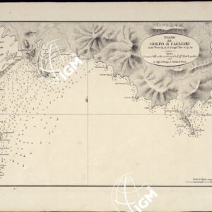 PORTOLANO DELLA SARDEGNA - CARTA IDROGRAFICA DELLA SARDEGNA LEVATA DAL CAVALIERE GIUSEPPE ALBINI CAPITANO DI VASCELLO NELLA MARINA DI S.M. SARDA - PIANO DEL GOLFO DI CAGLIARI TAVOLA III.