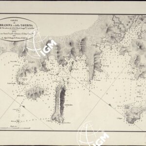 PORTOLANO DELLA SARDEGNA - CARTA IDROGRAFICA DELLA SARDEGNA LEVATA DAL CAVALIERE GIUSEPPE ALBINI CAPITANO DI VASCELLO NELLA MARINA DI S.M. SARDA - GOLFO DI TERRANOVA E DELLA TAVERNA - TAVOLA VI.