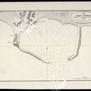 PORTOLANO DELLA SARDEGNA - CARTA IDROGRAFICA DELLA SARDEGNA LEVATA DAL CAVALIERE GIUSEPPE ALBINI CAPITANO DI VASCELLO NELLA MARINA DI S.M. SARDA - PIANO DI PORTO TORRES TAVOLA XIX.
