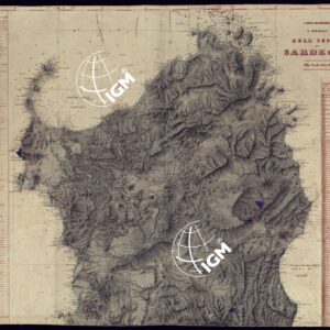 CARTA MINERARIA E STRADALE DELL'ISOLA DI SARDEGNA - FOGLIO NORD.