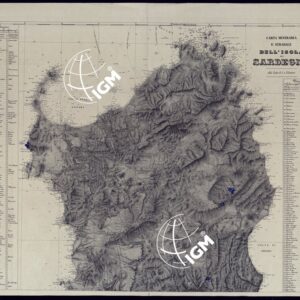 CARTA MINERARIA E STRADALE DELL'ISOLA DI SARDEGNA - FOGLIO NORD.