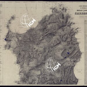 CARTA MINERARIA E STRADALE DELL'ISOLA DI SARDEGNA - FOGLIO NORD.