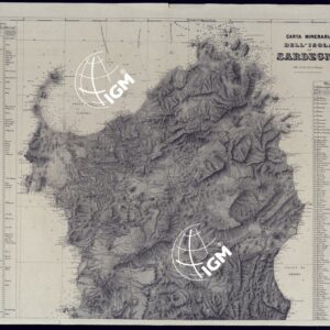 CARTA MINERARIA  DELL'ISOLA DI SARDEGNA - FOGLIO NORD.