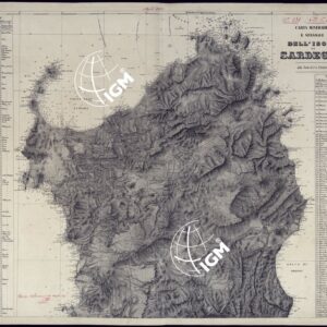 CARTA MINERARIA E STRADALE DELL'ISOLA DI SARDEGNA - FOGLIO NORD.