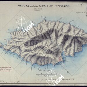 PIANTA DELL'ISOLA DI CAPRAIA.