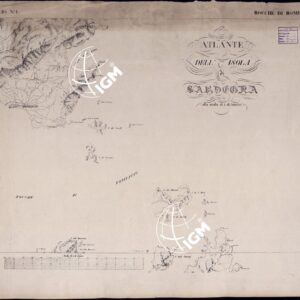 ATLANTE DELL'ISOLA DI SARDEGNA - FOGLIO I BOCCHE DI BONIFACIO.