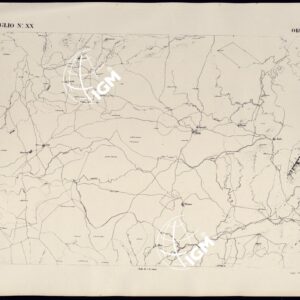 ATLANTE DELL'ISOLA DI SARDEGNA - FOGLIO XX ORUNE.