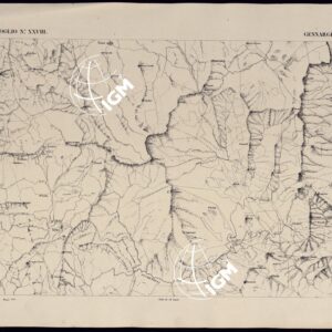 ATLANTE DELL'ISOLA DI SARDEGNA - FOGLIO XXVIII GENNARGENTU'.