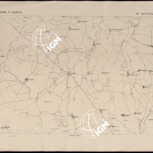 ATLANTE DELL'ISOLA DI SARDEGNA - FOGLIO XXXVI PORTA ACCUZZA.