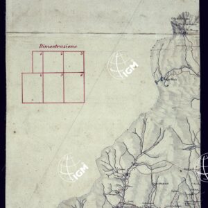 CARTA DEL VERSANTE ORIENTALE DEL ALPI TRA MONVISO E L'ENCIASTRAIA - FOGLIO 1°.