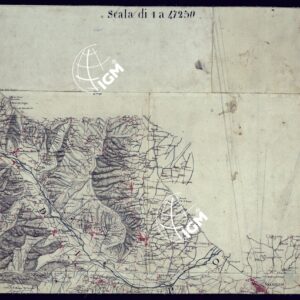 CARTA DEL VERSANTE ORIENTALE DEL ALPI TRA MONVISO E L'ENCIASTRAIA - FOGLIO 3°.