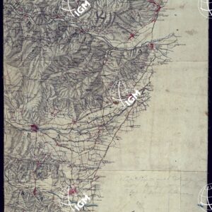 CARTA DEL VERSANTE ORIENTALE DEL ALPI TRA MONVISO E L'ENCIASTRAIA - FOGLIO 6°.