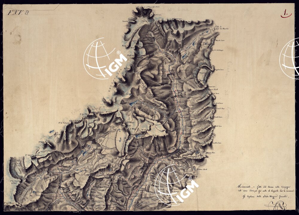 LEVATE TOPOGRAFICHE DELL'ALTO E BASSO NOVARESE - FOGLIO 1.