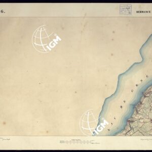 CARTA TOPOGRAFICA DEGLI STATI DI TERRA FERMA DI S.S.R.M. CARLO ALBERTO RE DI SARDEGNA FATTA DAL CORPO DELLO STATO MAGGIORE COMANDATO DAL TEN.TE GEN.LE B.NE DI MONTHOUX ALLA SCALA DI 1 50.000 1831 - FOGLIO E.6 HERMANCE.