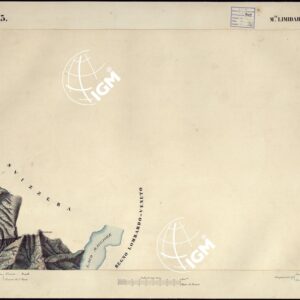 CARTA TOPOGRAFICA DEGLI STATI DI TERRA FERMA DI S.S.R.M. CARLO ALBERTO RE DI SARDEGNA FATTA DAL CORPO DELLO STATO MAGGIORE COMANDATO DAL TEN.TE GEN.LE B.NE DI MONTHOUX ALLA SCALA DI 1 50.000 1831 - FOGLIO F.13 M. LIMIDARIO.