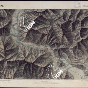 CARTA TOPOGRAFICA DEGLI STATI DI TERRA FERMA DI S.S.R.M. CARLO ALBERTO RE DI SARDEGNA FATTA DAL CORPO DELLO STATO MAGGIORE COMANDATO DAL TEN.TE GEN.LE B.NE DI MONTHOUX ALLA SCALA DI 1 50.000 1831 - FOGLIO G.12 PALLANZA.