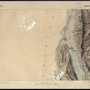 CARTA TOPOGRAFICA DEGLI STATI DI TERRA FERMA DI S.S.R.M. CARLO ALBERTO RE DI SARDEGNA FATTA DAL CORPO DELLO STATO MAGGIORE COMANDATO DAL TEN.TE GEN.LE B.NE DI MONTHOUX ALLA SCALA DI 1 50.000 1831 - FOGLIO H.5 CHANNAZ.