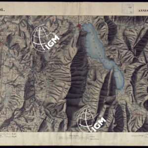 CARTA TOPOGRAFICA DEGLI STATI DI TERRA FERMA DI S.S.R.M. CARLO ALBERTO RE DI SARDEGNA FATTA DAL CORPO DELLO STATO MAGGIORE COMANDATO DAL TEN.TE GEN.LE B.NE DI MONTHOUX ALLA SCALA DI 1 50.000 1831 - FOGLIO H.6 ANNECI.
