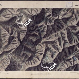 CARTA TOPOGRAFICA DEGLI STATI DI TERRA FERMA DI S.S.R.M. CARLO ALBERTO RE DI SARDEGNA FATTA DAL CORPO DELLO STATO MAGGIORE COMANDATO DAL TEN.TE GEN.LE B.NE DI MONTHOUX ALLA SCALA DI 1 50.000 1831 - FOGLIO H.7 THONES.