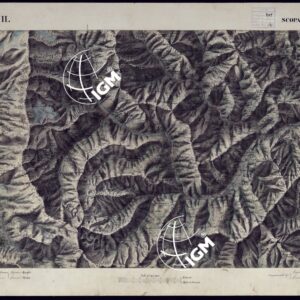 CARTA TOPOGRAFICA DEGLI STATI DI TERRA FERMA DI S.S.R.M. CARLO ALBERTO RE DI SARDEGNA FATTA DAL CORPO DELLO STATO MAGGIORE COMANDATO DAL TEN.TE GEN.LE B.NE DI MONTHOUX ALLA SCALA DI 1 50.000 1831 - FOGLIO H.11 SCOPA.