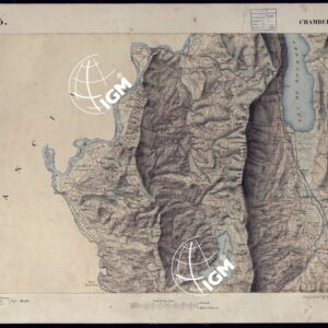 CARTA TOPOGRAFICA DEGLI STATI DI TERRA FERMA DI S.S.R.M. CARLO ALBERTO RE DI SARDEGNA FATTA DAL CORPO DELLO STATO MAGGIORE COMANDATO DAL TEN.TE GEN.LE B.NE DI MONTHOUX ALLA SCALA DI 1 50.000 1831 - FOGLIO I.5 CHAMBERY.
