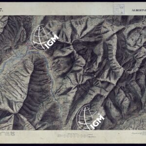 CARTA TOPOGRAFICA DEGLI STATI DI TERRA FERMA DI S.S.R.M. CARLO ALBERTO RE DI SARDEGNA FATTA DAL CORPO DELLO STATO MAGGIORE COMANDATO DAL TEN.TE GEN.LE B.NE DI MONTHOUX ALLA SCALA DI 1 50.000 1831 - FOGLIO I.7 ALBERTVILLE.