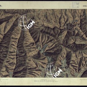 CARTA TOPOGRAFICA DEGLI STATI DI TERRA FERMA DI S.S.R.M. CARLO ALBERTO RE DI SARDEGNA FATTA DAL CORPO DELLO STATO MAGGIORE COMANDATO DAL TEN.TE GEN.LE B.NE DI MONTHOUX ALLA SCALA DI 1 50.000 1831 - FOGLIO I.9 COGNE.