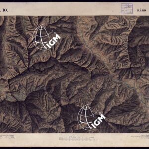 CARTA TOPOGRAFICA DEGLI STATI DI TERRA FERMA DI S.S.R.M. CARLO ALBERTO RE DI SARDEGNA FATTA DAL CORPO DELLO STATO MAGGIORE COMANDATO DAL TEN.TE GEN.LE B.NE DI MONTHOUX ALLA SCALA DI 1 50.000 1831 - FOGLIO I.10 BARD.