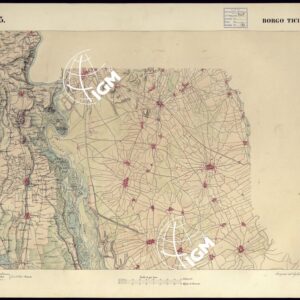 CARTA TOPOGRAFICA DEGLI STATI DI TERRA FERMA DI S.S.R.M. CARLO ALBERTO RE DI SARDEGNA FATTA DAL CORPO DELLO STATO MAGGIORE COMANDATO DAL TEN.TE GEN.LE B.NE DI MONTHOUX ALLA SCALA DI 1 50.000 1831 - FOGLIO I.13 BORGO TICINO.