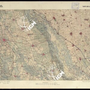 CARTA TOPOGRAFICA DEGLI STATI DI TERRA FERMA DI S.S.R.M. CARLO ALBERTO RE DI SARDEGNA FATTA DAL CORPO DELLO STATO MAGGIORE COMANDATO DAL TEN.TE GEN.LE B.NE DI MONTHOUX ALLA SCALA DI 1 50.000 1831 - FOGLIO K.13 NOVARA.