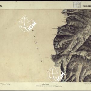 CARTA TOPOGRAFICA DEGLI STATI DI TERRA FERMA DI S.S.R.M. CARLO ALBERTO RE DI SARDEGNA FATTA DAL CORPO DELLO STATO MAGGIORE COMANDATO DAL TEN.TE GEN.LE B.NE DI MONTHOUX ALLA SCALA DI 1 50.000 1831 - FOGLIO L.6 S. COLOMBAN.