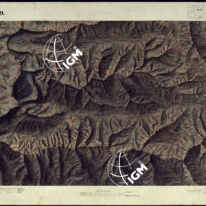 CARTA TOPOGRAFICA DEGLI STATI DI TERRA FERMA DI S.S.R.M. CARLO ALBERTO RE DI SARDEGNA FATTA DAL CORPO DELLO STATO MAGGIORE COMANDATO DAL TEN.TE GEN.LE B.NE DI MONTHOUX ALLA SCALA DI 1 50.000 1831 - FOGLIO L.9 VIU'.