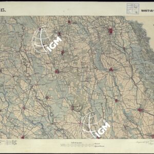 CARTA TOPOGRAFICA DEGLI STATI DI TERRA FERMA DI S.S.R.M. CARLO ALBERTO RE DI SARDEGNA FATTA DAL CORPO DELLO STATO MAGGIORE COMANDATO DAL TEN.TE GEN.LE B.NE DI MONTHOUX ALLA SCALA DI 1 50.000 1831 - FOGLIO L.13 MORTARA.