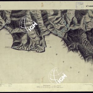 CARTA TOPOGRAFICA DEGLI STATI DI TERRA FERMA DI S.S.R.M. CARLO ALBERTO RE DI SARDEGNA FATTA DAL CORPO DELLO STATO MAGGIORE COMANDATO DAL TEN.TE GEN.LE B.NE DI MONTHOUX ALLA SCALA DI 1 50.000 1831 - FOGLIO M.7 M.TABOR.
