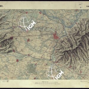 CARTA TOPOGRAFICA DEGLI STATI DI TERRA FERMA DI S.S.R.M. CARLO ALBERTO RE DI SARDEGNA FATTA DAL CORPO DELLO STATO MAGGIORE COMANDATO DAL TEN.TE GEN.LE B.NE DI MONTHOUX ALLA SCALA DI 1 50.000 1831 - FOGLIO M.10 TORINO.
