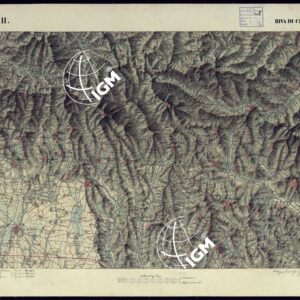 CARTA TOPOGRAFICA DEGLI STATI DI TERRA FERMA DI S.S.R.M. CARLO ALBERTO RE DI SARDEGNA FATTA DAL CORPO DELLO STATO MAGGIORE COMANDATO DAL TEN.TE GEN.LE B.NE DI MONTHOUX ALLA SCALA DI 1 50.000 1831 - FOGLIO M.11  RIVA DI CHIERI.