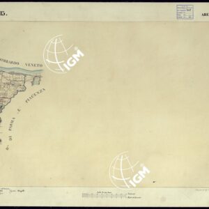 CARTA TOPOGRAFICA DEGLI STATI DI TERRA FERMA DI S.S.R.M. CARLO ALBERTO RE DI SARDEGNA FATTA DAL CORPO DELLO STATO MAGGIORE COMANDATO DAL TEN.TE GEN.LE B.NE DI MONTHOUX ALLA SCALA DI 1 50.000 1831 - FOGLIO M.15 ARENA.