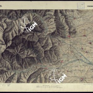 CARTA TOPOGRAFICA DEGLI STATI DI TERRA FERMA DI S.S.R.M. CARLO ALBERTO RE DI SARDEGNA FATTA DAL CORPO DELLO STATO MAGGIORE COMANDATO DAL TEN.TE GEN.LE B.NE DI MONTHOUX ALLA SCALA DI 1 50.000 1831 - FOGLIO N.9 PINEROLO.