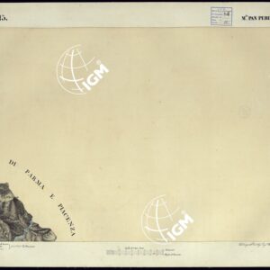 CARTA TOPOGRAFICA DEGLI STATI DI TERRA FERMA DI S.S.R.M. CARLO ALBERTO RE DI SARDEGNA FATTA DAL CORPO DELLO STATO MAGGIORE COMANDATO DAL TEN.TE GEN.LE B.NE DI MONTHOUX ALLA SCALA DI 1 50.000 1831 - FOGLIO N.15 M. PAN PERDU'.