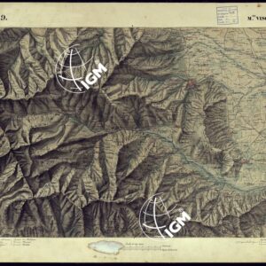 CARTA TOPOGRAFICA DEGLI STATI DI TERRA FERMA DI S.S.R.M. CARLO ALBERTO RE DI SARDEGNA FATTA DAL CORPO DELLO STATO MAGGIORE COMANDATO DAL TEN.TE GEN.LE B.NE DI MONTHOUX ALLA SCALA DI 1 50.000 1831 - FOGLIO O.9 M. VISO.