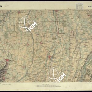 CARTA TOPOGRAFICA DEGLI STATI DI TERRA FERMA DI S.S.R.M. CARLO ALBERTO RE DI SARDEGNA FATTA DAL CORPO DELLO STATO MAGGIORE COMANDATO DAL TEN.TE GEN.LE B.NE DI MONTHOUX ALLA SCALA DI 1 50.000 1831 - FOGLIO 0.10 SALUZZO.
