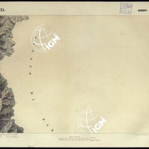 CARTA TOPOGRAFICA DEGLI STATI DI TERRA FERMA DI S.S.R.M. CARLO ALBERTO RE DI SARDEGNA FATTA DAL CORPO DELLO STATO MAGGIORE COMANDATO DAL TEN.TE GEN.LE B.NE DI MONTHOUX ALLA SCALA DI 1 50.000 1831 - FOGLIO O.15 BOBBIO.