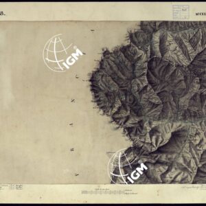 CARTA TOPOGRAFICA DEGLI STATI DI TERRA FERMA DI S.S.R.M. CARLO ALBERTO RE DI SARDEGNA FATTA DAL CORPO DELLO STATO MAGGIORE COMANDATO DAL TEN.TE GEN.LE B.NE DI MONTHOUX ALLA SCALA DI 1 50.000 1831 - FOGLIO P.8 ACCELIO.
