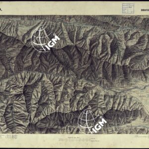 CARTA TOPOGRAFICA DEGLI STATI DI TERRA FERMA DI S.S.R.M. CARLO ALBERTO RE DI SARDEGNA FATTA DAL CORPO DELLO STATO MAGGIORE COMANDATO DAL TEN.TE GEN.LE B.NE DI MONTHOUX ALLA SCALA DI 1 50.000 1831 - FOGLIO P.9 DRONERO.